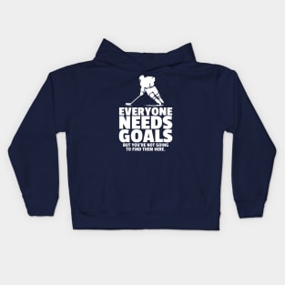 Everyone Needs Goals (Hockey) Kids Hoodie